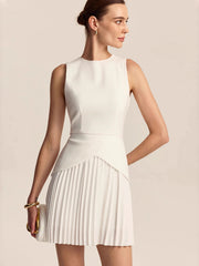 Load image into Gallery viewer, Elegant Waist-Cinching Pleated Dress
