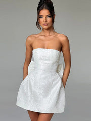 Load image into Gallery viewer, Tube Top Dress With Big Bow