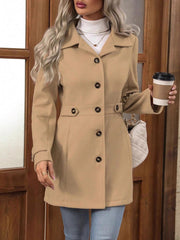 Load image into Gallery viewer, Elegant Single-breasted Woolen Coat Jacket