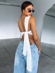 Load image into Gallery viewer, Lace Asymmetrical Top