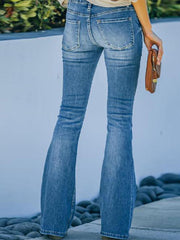 Load image into Gallery viewer, High Waist Bell Bottom Jeans
