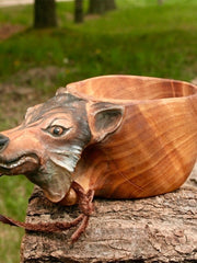 Load image into Gallery viewer, Hand Carved Cup Wooden Cup
