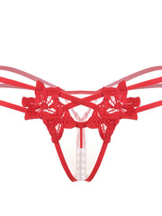 Load image into Gallery viewer, Embroidered Thong with Beads