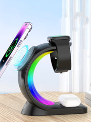 Load image into Gallery viewer, 4 In 1 Magnetic Wireless Charger Fast Charging