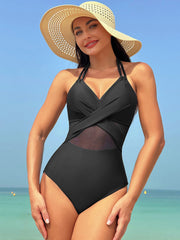 Load image into Gallery viewer, Halter-neck One-piece Swimsuit