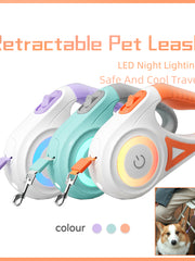 Load image into Gallery viewer, Retractable Leash And Dog Collar Spotlight Automatic Traction Rope