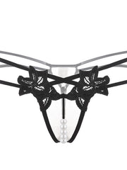 Load image into Gallery viewer, Embroidered Thong with Beads
