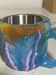 Load image into Gallery viewer, Resin Mineral Crystal Coffee Mugs With Handles