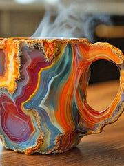 Load image into Gallery viewer, Resin Mineral Crystal Coffee Mugs With Handles