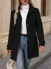 Load image into Gallery viewer, Elegant Single-breasted Woolen Coat Jacket