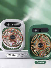 Load image into Gallery viewer, Misting Fan Air Cooler Cooling USB Rechargeable