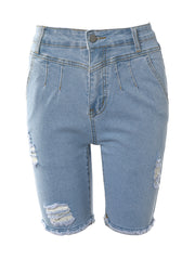 Load image into Gallery viewer, Ripped Jeans Shorts
