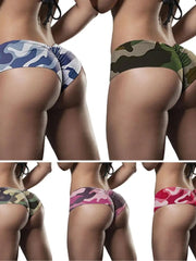 Load image into Gallery viewer, Camo Cheeky Booty Shorts
