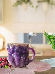 Load image into Gallery viewer, Resin Mineral Crystal Coffee Mugs With Handles