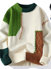 Load image into Gallery viewer, Colorblock Pullover Sweater