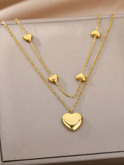 Load image into Gallery viewer, Multilayer Heart Pendant Necklaces