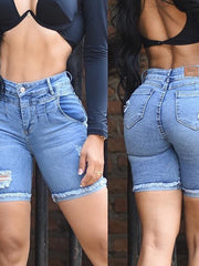 Load image into Gallery viewer, Ripped Jeans Shorts
