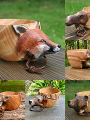 Load image into Gallery viewer, Hand Carved Cup Wooden Cup
