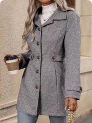 Load image into Gallery viewer, Elegant Single-breasted Woolen Coat Jacket