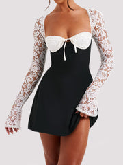 Load image into Gallery viewer, Lace Long Sleeve Dress