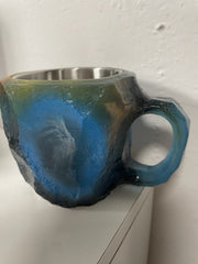 Load image into Gallery viewer, Resin Mineral Crystal Coffee Mugs With Handles