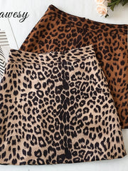 Load image into Gallery viewer, Leopard Mini Skirts
