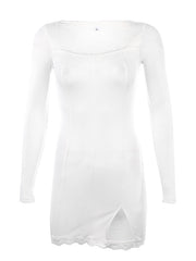 Load image into Gallery viewer, Lace-trimmed Dress
