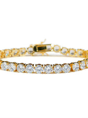 Load image into Gallery viewer, Cubic Zirconia Gold &amp; Silver Bracelet
