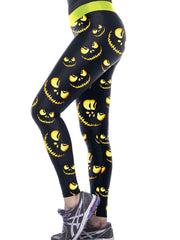 Load image into Gallery viewer, Halloween Leggings Lighting Pumpkin - vendach

