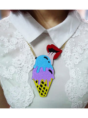 Load image into Gallery viewer, Ice Cream Large Pendant Necklace
