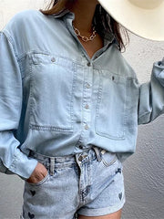 Load image into Gallery viewer, Long Sleeve Over Size Shirt
