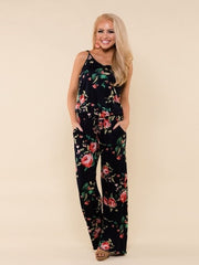 Load image into Gallery viewer, Comfy Floral Jumpsuit
