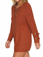 Load image into Gallery viewer, Lace-Up Sweater
