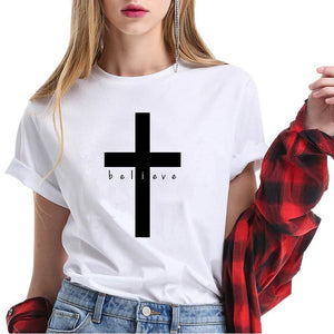 T-Shirt print Cross - vendach