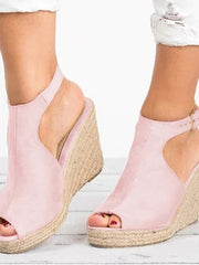 Load image into Gallery viewer, Suede Wedge Heels
