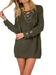 Load image into Gallery viewer, Lace-Up Sweater
