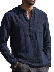 Load image into Gallery viewer, Long Sleeve Linen T-Shirt
