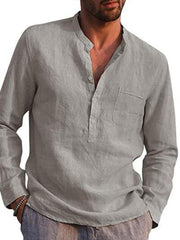 Load image into Gallery viewer, Long Sleeve Linen T-Shirt
