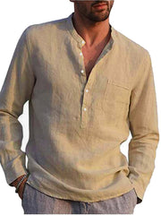 Load image into Gallery viewer, Long Sleeve Linen T-Shirt
