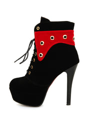 Load image into Gallery viewer,  high heel lace ladies ankle boots
