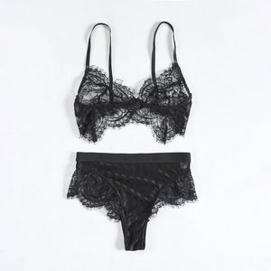 Full Lace Top & Side Lace Bottom Lingerie Set