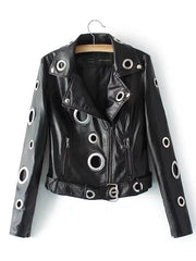 Load image into Gallery viewer, Hollow Loop Motorcycle Jacket
