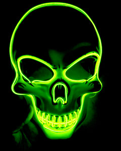 Halloween Skeleton Mask LED Glow
