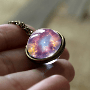 Galaxy Double Sided Pendant Necklace - vendach