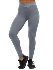 Load image into Gallery viewer, solid color V waist  leggings
