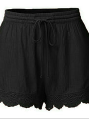 Load image into Gallery viewer, Women&#39;s Lace Scallop Edge Shorts
