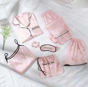 Pink Striped Pajama Set