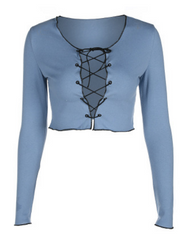 Load image into Gallery viewer, Front Lace-up Shirts
