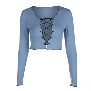 Front Lace-up Shirts