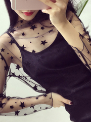 Load image into Gallery viewer, Sheer Lace Long Sleeve Shirts
